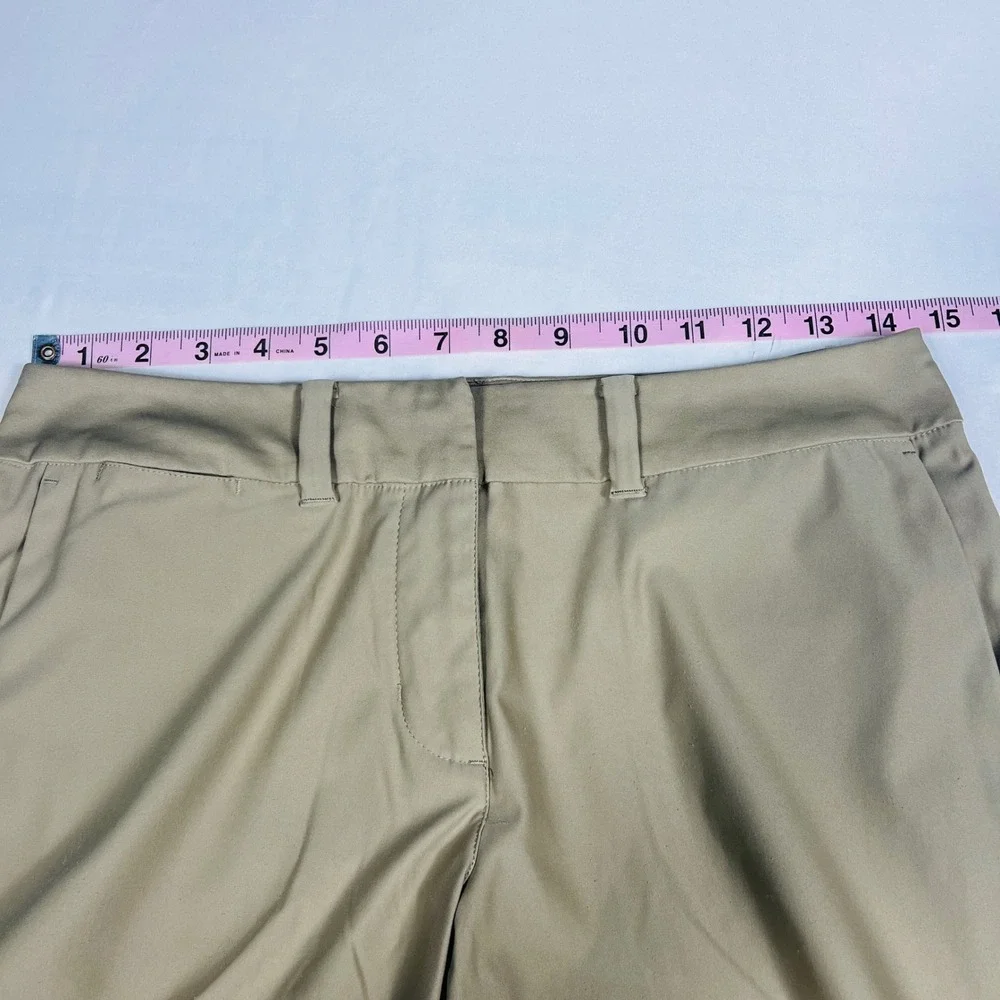 Nike Golf Dri-FIT Khaki Tan Performance Shorts‎ Womens Size 2 589233-234